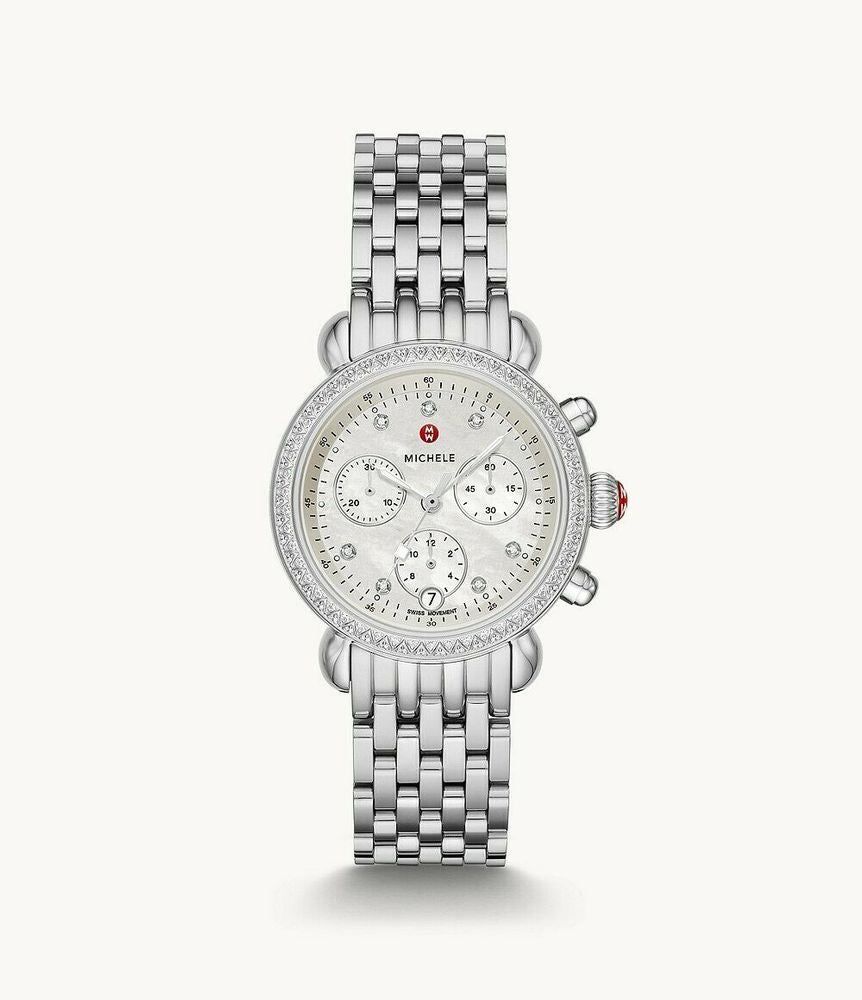 Michele MWW03C000513 CSX-36 Steel & Diamond Women's Watch