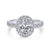 Gabriel & Co 14K White Gold Oval Diamond Halo Engagement Ring ER12647O4W44JJ