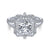 Gabriel & Co 14K White Gold Princess Cut Diamond Halo Engagement Ring ER15009S8W44JJ