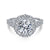 Gabriel & Co 14K White Gold Round Diamond Halo Engagement Ring ER15042R6W44JJ