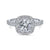 Gabriel & Co 14K White Gold Cushion Halo Round Diamond Engagement Ring  ER7480W44JJ