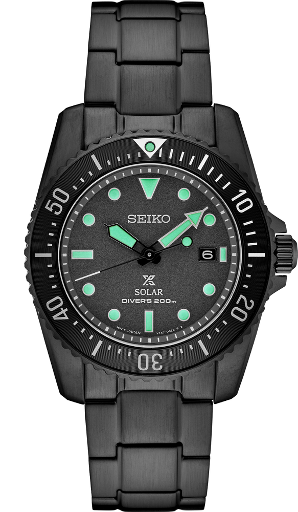 Seiko SNE587 Seiko Prospex Black Series Limited Edition Night Vision Solar Diver Watch