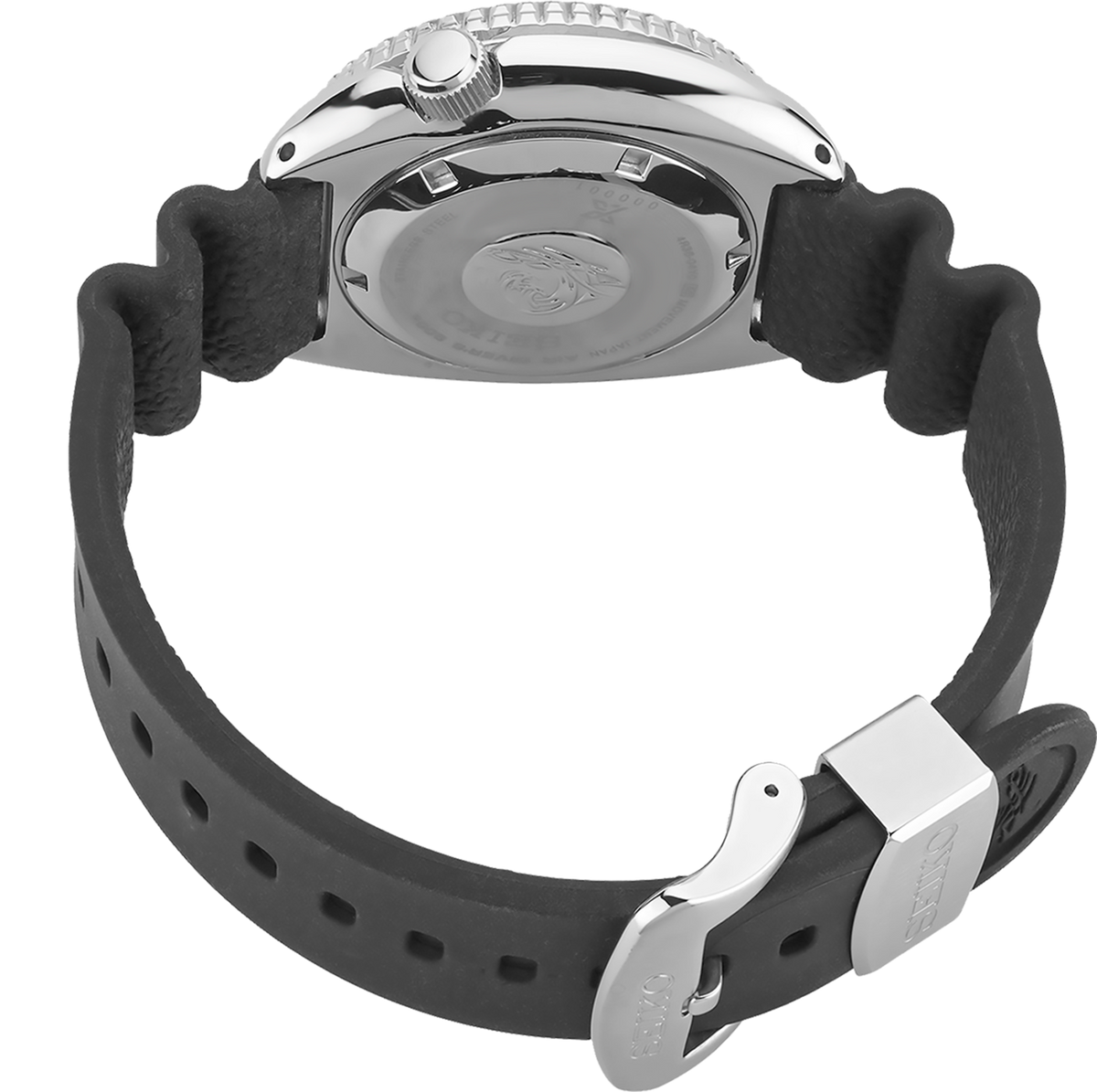 Seiko SRPE93 Prospex Turtle 45mm Case Black Rubber Strap Automatic Watch