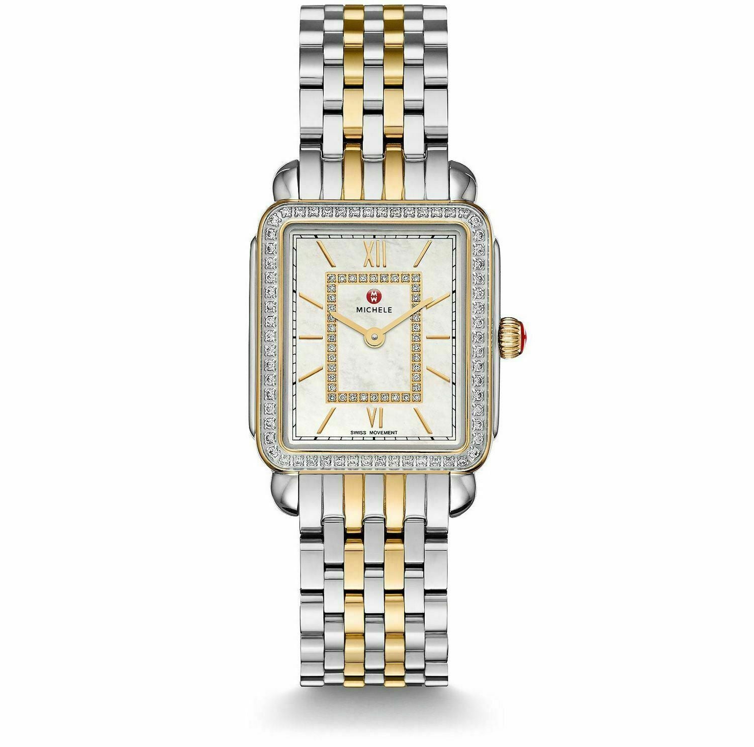 Michele MWW06X000039 Deco II Two Tone Diamond Women s Watch