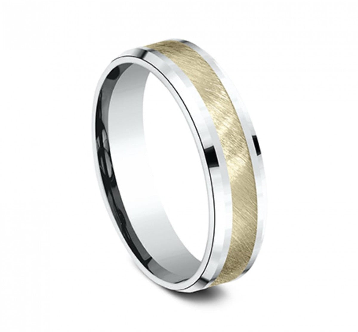 Benchmark CF206044 Multi Color 14k 6mm Men's Wedding Band Ring