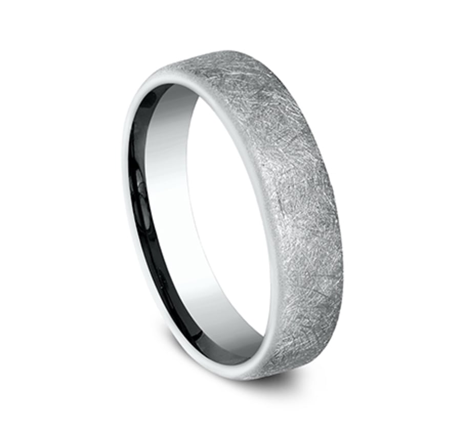 Benchmark CF755585W White 14k 5.5mm Men's Wedding Band Ring