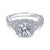 Gabriel & Co 14K White Gold Round Diamond Halo Engagement Ring ER10060W44JJ