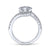 Gabriel & Co 14K White Gold Round Bypass Diamond Engagement Ring  ER10472W44JJ