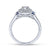 Gabriel & Co 14K White Gold Round Diamond Halo Engagement Ring ER11932R0W44SA
