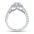 Gabriel & Co 14K White Gold Round Diamond Halo Engagement Ring ER12657R4W44JJ