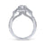 Gabriel & Co 14K White Gold Round Diamond Engagement Ring  ER12770R4W44JJ
