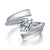 Gabriel & Co 14K White Gold Round Bypass Diamond Engagement Ring ER14613R4W44JJ