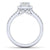 Gabriel & Co 14K White Gold Round Diamond Halo Engagement Ring ER14705R3W44JJ
