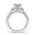 Gabriel & Co 14K White Gold Oval Diamond Halo Engagement Ring ER14723O4W44JJ