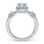 Gabriel & Co 14K White Gold Round Diamond Halo Engagement Ring ER14778R3W44JJ