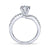 Gabriel & Co 14K White Gold Round Bypass Diamond Engagement Ring  ER4249W44JJ