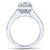 Gabriel & Co 14K White Gold Princess Cut Diamond Halo Engagement Ring ER5825W44JJ