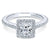 Gabriel & Co 14K White Gold Princess Cut Diamond Halo Engagement Ring ER5825W44JJ