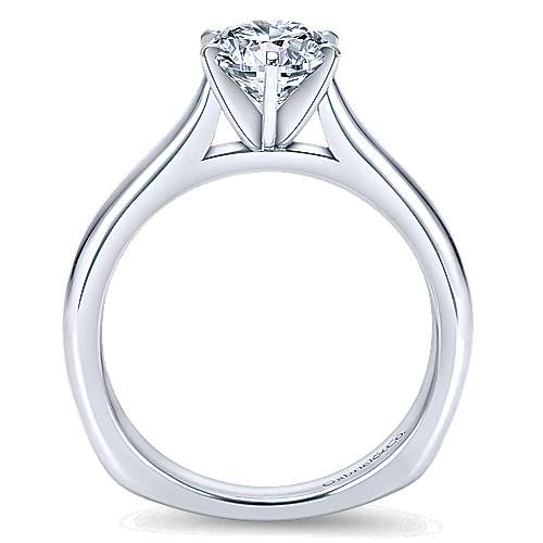 Gabriel & Co 14K White Gold Round Diamond Engagement Ring  ER6623W4JJJ