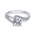 Gabriel & Co 14K White Gold Round Bypass Diamond Engagement Ring  ER6974W44JJ