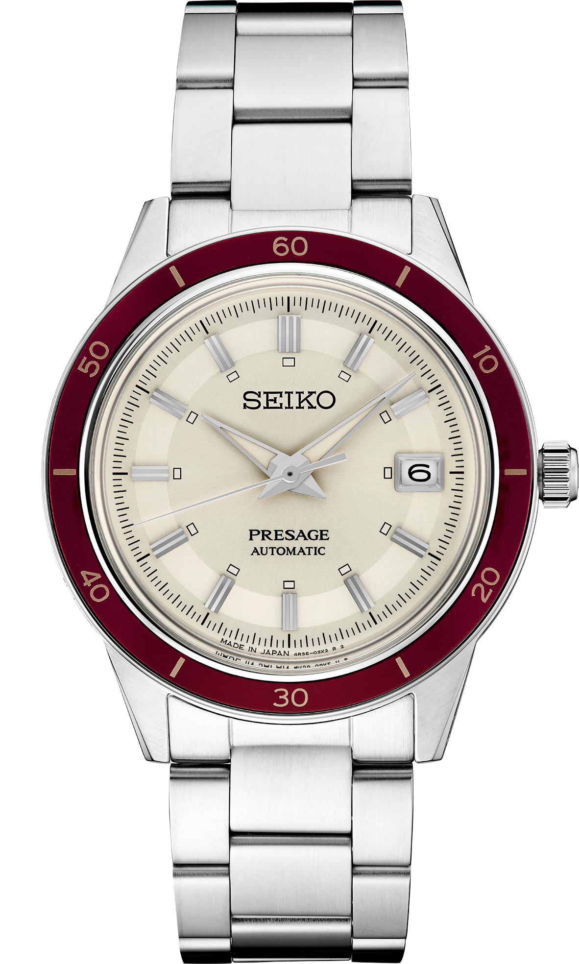 Seiko SRPH93 Presage Style '60s Collection Automatic Stainless Steel Watch