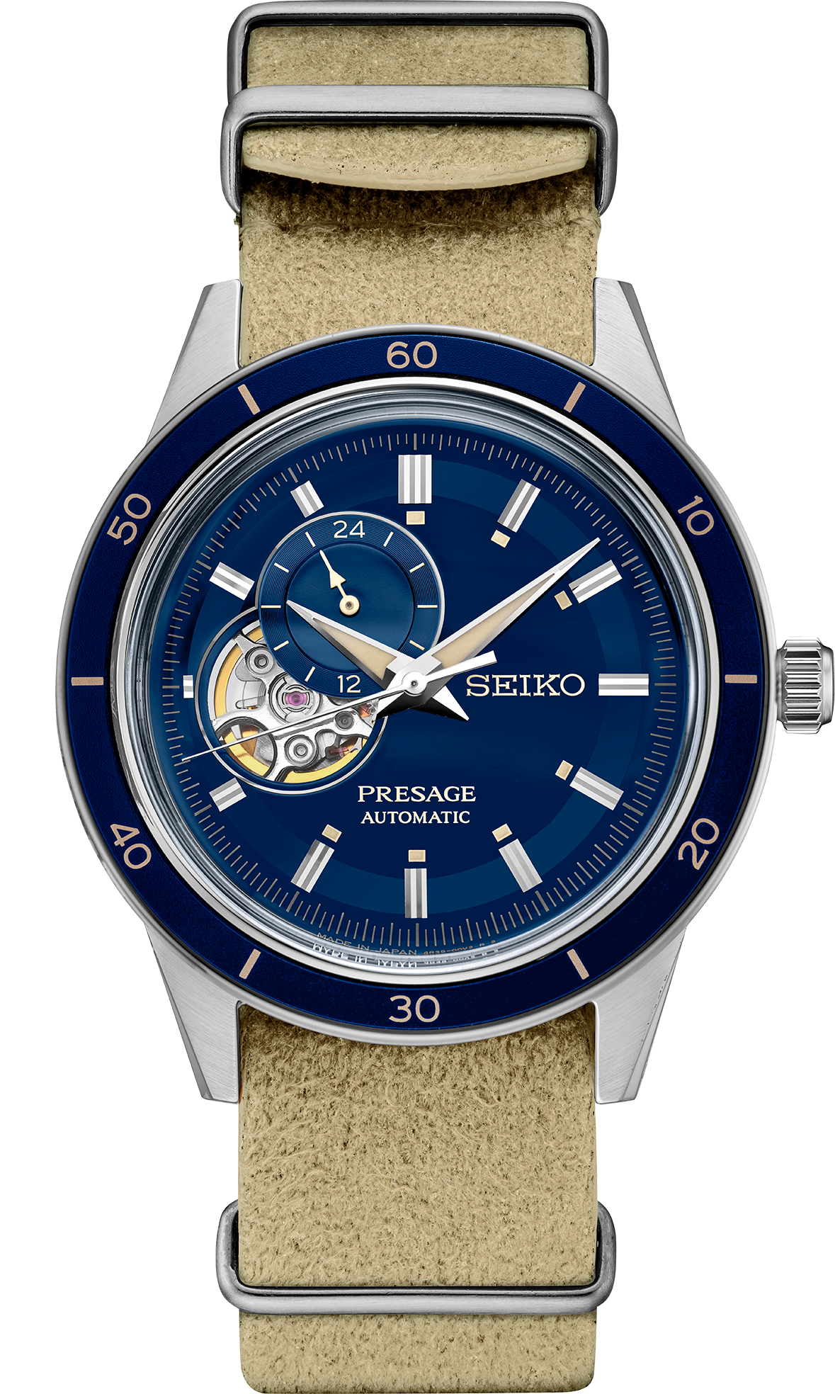 Seiko SSA453 Presage Style '60s Collection Blue Dial Automatic Watch