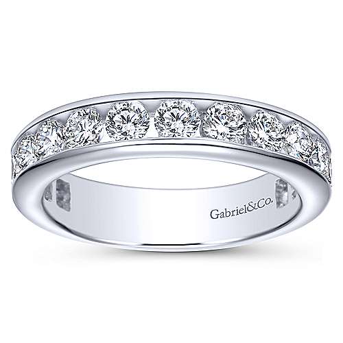 14k White Gold Channel Set Eternity Band  AN5275-6W44JJ